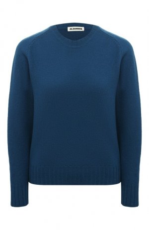 Шерстяной свитер Jil Sander. Цвет: синий