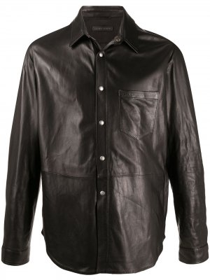 Куртка-рубашка Giuseppe Zanotti. Цвет: черный
