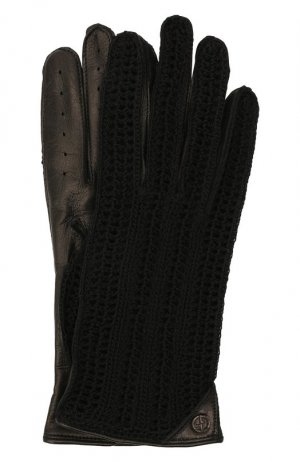 Перчатки Giorgio Armani. Цвет: чёрный