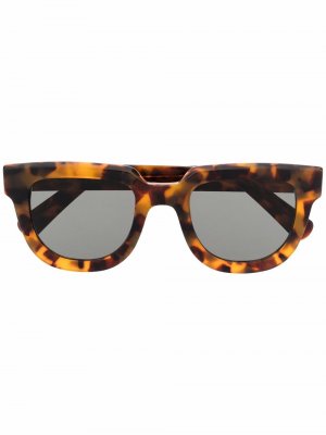 Tortoiseshell-effect tinted sunglasses Retrosuperfuture. Цвет: коричневый