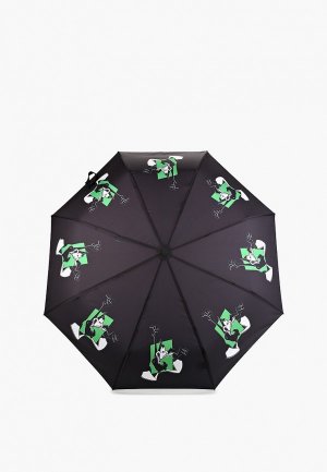 Зонт складной PlayToday. Цвет: черный
