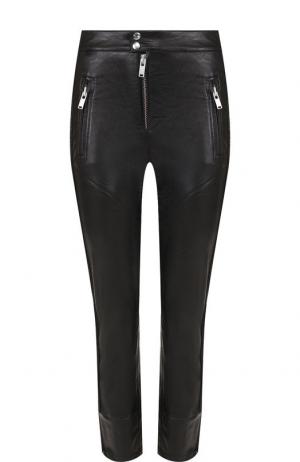 Укороченные брюки на молнии Isabel Marant Etoile. Цвет: черный