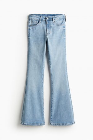 Расклешенные сверхвысокие джинсы H&M