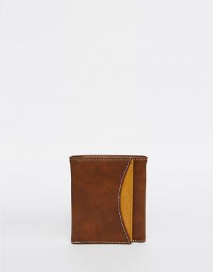 Бумажник тройного сложения Original Penguin. Цвет: коричневый