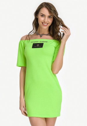 Платье Millennials. Цвет: зеленый