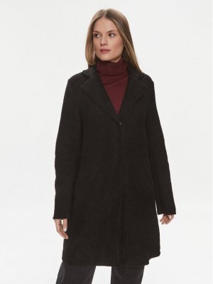 Классический крой шерстяного пальто , черный Culture