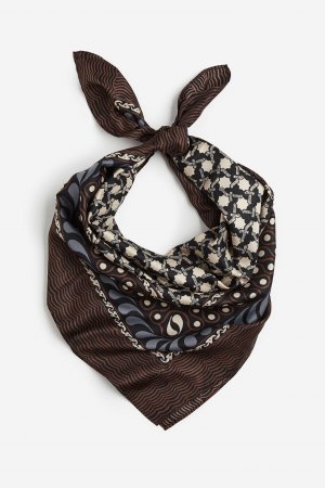 Атласный шарф с узором H&M