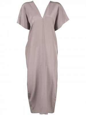 Short-sleeve midi dress VOZ. Цвет: серый