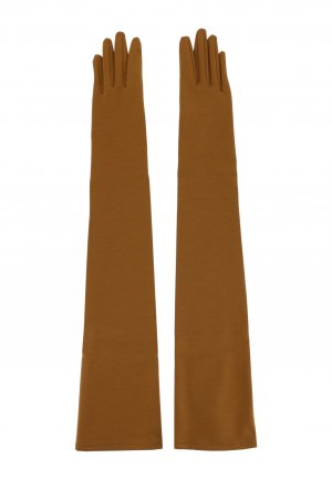 Перчатки DOLCE&GABBANA. Цвет: коричневый