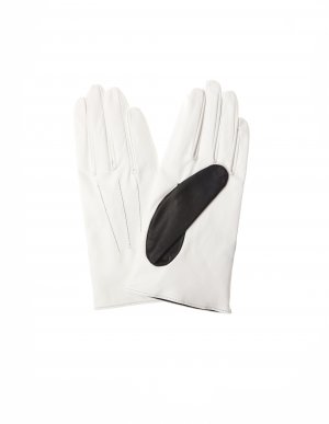 Белые кожаные перчатки Yohji Yamamoto