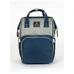 Рюкзак для мамы и папы/ малыша / Сумка родителей женский женская, серо-голубой цвет AnyMalls. Цвет: серый/голубой