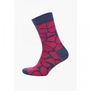Носки, размер 35-39, розовый, синий Big Bang Socks. Цвет: синий/розовый