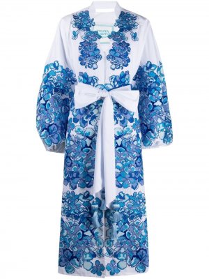 Платье Hortensia с пышными рукавами Yuliya Magdych. Цвет: белый
