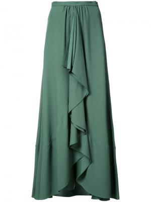Плиссированная юбка Tome. Цвет: зеленый