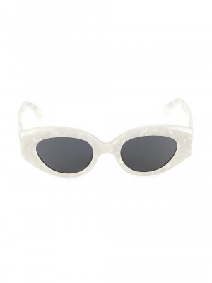 Солнцезащитные очки Petra 47MM кошачий глаз , белый Philo