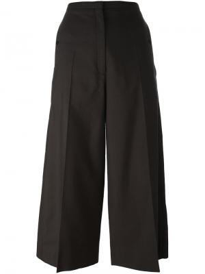 Укороченные брюки Lemaire. Цвет: коричневый