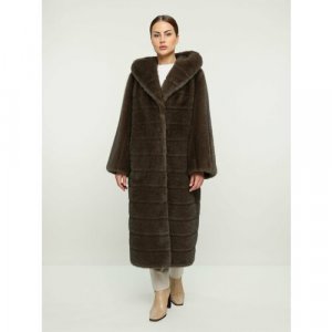 Пальто , размер 50, коричневый ALEF. Цвет: коричневый