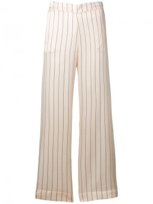 Пижамные брюки в горошек Asceno. Цвет: телесный