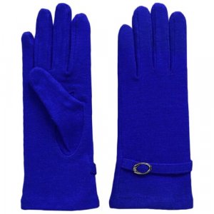 Перчатки , размер 8.5, синий Crystel Eden. Цвет: синий/васильковый