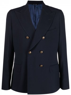 Двубортный пиджак Reveres 1949. Цвет: синий