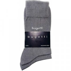 Носки , размер 43-46, серый Bugatti. Цвет: серый../серый