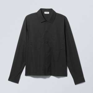 Рубашка Casual Workwear Milan, черный Weekday. Цвет: черный