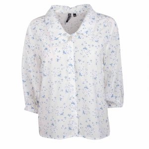 Женская рубашка с цветочным принтом и рукавом 3/4 PIECES