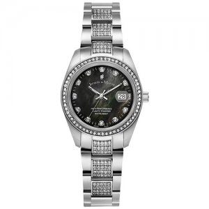Наручные часы женские JWL01505, серебряный, черный Jacques du Manoir. Цвет: серебристый/черный