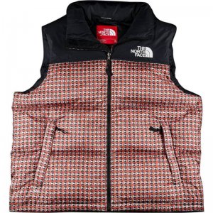 Жилет x North Face Studded Nuptse Vest, красный Supreme