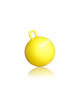 Мяч-попрыгун с квадратной ручкой (диаметр 45 см) Moove&Fun. Цвет: желтый
