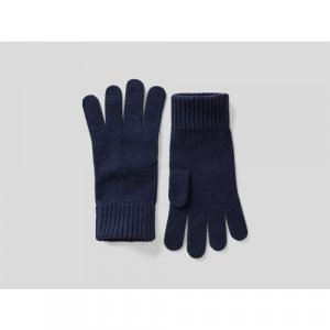 Перчатки , демисезон/зима, размер S, синий UNITED COLORS OF BENETTON. Цвет: синий