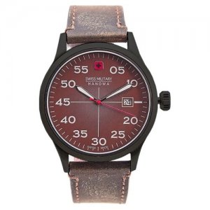 Наручные часы Land, коричневый, черный Swiss Military Hanowa. Цвет: коричневый/черный