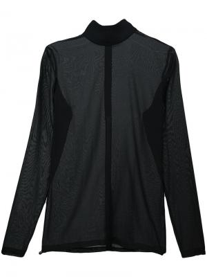 Прозрачный свитер Barbara Bui. Цвет: черный