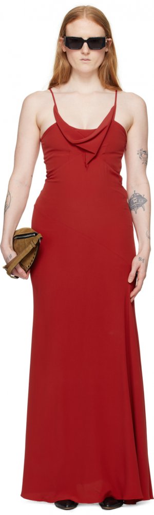 Красное платье-макси капри Isabel Marant