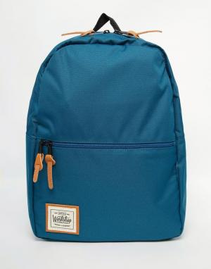 Рюкзак с карманом на молнии Workshop. Цвет: синий