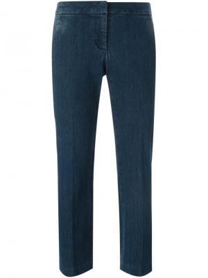 Укороченные расклешенные джинсы Michael Kors. Цвет: синий
