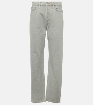 Прямые джинсы pinch waist в стиле 90-х с завышенной талией Agolde, серый AGOLDE