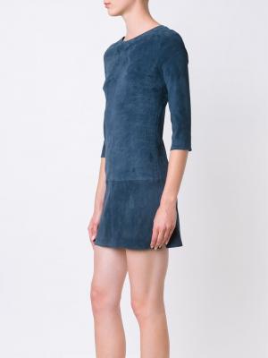 Платье мини Kourou Jitrois. Цвет: синий