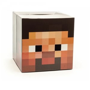 Картонная маска Стива из игры Майнкрафт/Minecraft Maskbro. Цвет: коричневый/черный