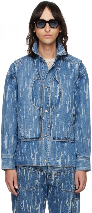 Синяя джинсовая многослойная куртка Andersson Bell