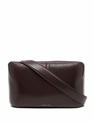 Ellis leather clutch bag Rejina Pyo. Цвет: коричневый