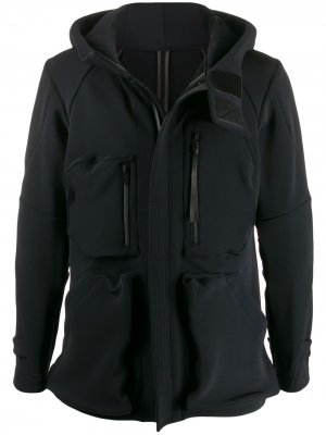 Куртка с карманами и капюшоном Devoa. Цвет: черный