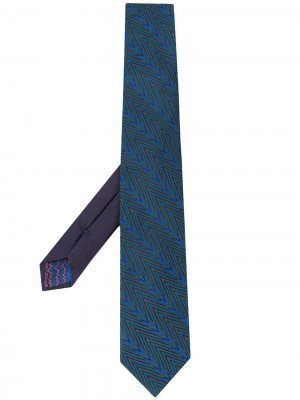 Жаккардовый галстук Missoni. Цвет: синий