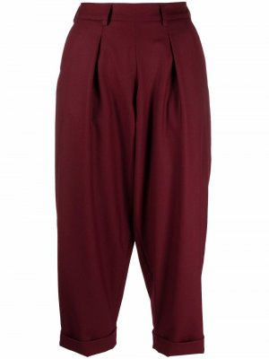 Укороченные брюки с завышенной талией Société Anonyme. Цвет: красный
