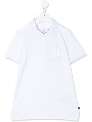 Рубашка поло с вышитым логотипом Philipp Plein. Цвет: белый