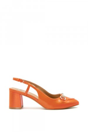 Кожаные туфли на каблуке Cassie с ремешками , оранжевый Dune London