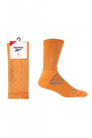 1 пара упаковок длинных компрессионных спортивных носков для фитнеса , оранжевый Reebok