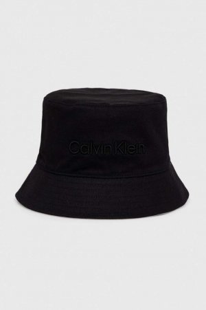 Двусторонняя хлопковая шляпа , черный Calvin Klein