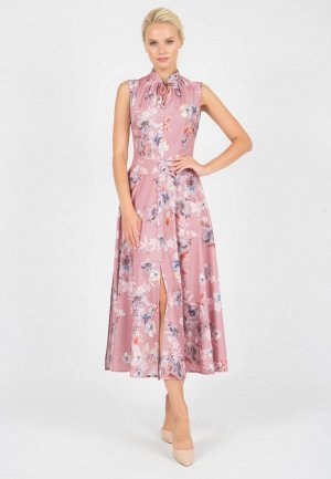 Платье Olivegrey NINBO. Цвет: розовый