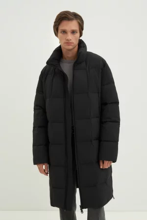 Пальто мужское FAD21009 черное S Finn Flare. Цвет: черный